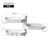 Estante Giratorio de Almacenamiento sin Taladro para Baño Inodoro Secador de Pelo Estante para Lavabo de Baño Cocina Estante de Almacenamiento para Inodoro