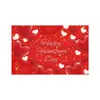 Tela de Fondo Nuevo Día de San Valentín Transfronteriza 2026 Decoración de Cita en Pareja Tela Colgante Decoración de Lugar al Aire Libre Tela de Fondo