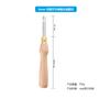 Herramienta manual para bordar sellos con mango de madera, aguja para bordar sellos, bolígrafo para bordar sellos, sello de acero inoxidable