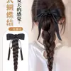 Pin de Moño de Cinta Pelucas Trenzadas Cabello Trenzado Cola de Caballo Trenzada Nueva Cola de Caballo de Cabello Trenzado Estilo Chino para Mujer Accesorios para el Cabello de la Parte Trasera Completa de la Cabeza