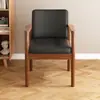 Silla de Comedor Nórdica de Madera Maciza, Silla para Estudio y Ocio, Silla de Té Estilo Italiano, Silla para Computadora en Casa, Silla para Sala de Estudio Oficina Reuniones, Silla de Erudito