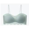 Novo U-Neck Estilo Francês Ice Silk Girl Sutiã Traceless Respirável Push-up Ombro Fino Oco Voltar Beleza Sexual