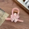 Pinza para el Cabello de Girasol Estilo Coreano para Flequillo y Cabello Suelto, Pinza de Garra Floral Grande de Acetato con Pedrería, Accesorio para el Cabello