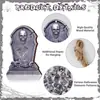 36 Unidades Decorações de Madeira de Lápide de Halloween Decorações para Pendurar na Árvore de Halloween Suprimentos para Festa Decorações para Casa