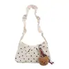 Bolsa Pequeña Cuadrada Fresca Dulce al por Mayor para Mujer 2026 Otoño Nuevo Bolso de Hombro Plegado de Lunares Bolso para el Trabajo y para Llevar Debajo del Brazo