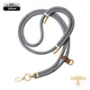Cordón de alta gama original para teléfono móvil de 8 MM resistente para colgar en el cuello ajustable para exteriores anti-pérdida cuerda trenzada para muñeca dorada