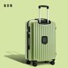 Maleta Trolley Multifuncional de 20 pulgadas con Carga USB, Cierre Frontal con Cremallera, Portavasos, Candado de Contraseña, Estuche de Viaje Duradero