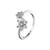 Anel Doce Margarida Estilo Coreano Simples Tamanho Aberto Anel Flor Personalidade Temperamento Ins Joia de Mão com Diamantes