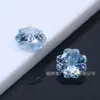 Novo produto do fabricante: Zircônia trevo atacado 6*6-8*8mm zircônia colorida de trevo de quatro folhas, popular no Xiaohongshu, pedras soltas