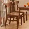 Cadeiras de jantar em madeira maciça, conjuntos de mesa e cadeiras para sala de jantar em casa, uso comercial, design simples e moderno, cadeiras com encosto de novo estilo, bancos de jantar retrô de madeira