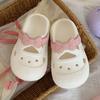 Tamancos Estilo Conto de Fadas com Laço para Crianças, Sapatos de Praia para Meninas e Bebês no Verão, com Solado Macio, Confortáveis e Respiráveis