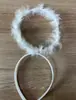 Diadema de Plumas de Ángel Maquillaje de Halloween Bastón Bastón de Ángel Diadema Cabeza de Cuerno Accesorios para Disfraces de Carnaval