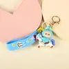 Llavero de goma suave de dibujos animados de PVC, muñeco de peluche 3D personalizado, colgante para mochila, llavero, accesorio para bolso, regalo pequeño