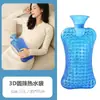 Bolsa de agua caliente de punto convexo, bolsa de agua caliente rellenable, almohada larga en forma de tira para dormir, diseñada específicamente para la columna cervical, utilizada para compresas calientes en el abdomen y la parte baja de la espalda