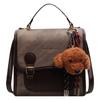 Mochila Retro de Moda Color Contrastante Mate para Mujer 2025 Nueva Tendencia La Más Fácil de Combinar Bolso de Mano para Viajes Cotidianos Bolso Casual para Mujer
