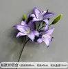 Flores Artificiales Moradas de Boda Elegante Boda Compromiso Banquete Montaje Techo del Salón de Bodas Decoración de Flores Artificiales Escenario Flores Guía de Camino