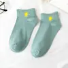 Meias Femininas Primavera e Verão Novas Estilo Doce Japonês Campus Meias de Estudante Algodão para Clima Meias Invisíveis Femininas Respiráveis