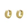 Bestseller Transfronterizo de Amazon Pendientes Geométricos Esmerilados con Forma de Engranaje para Mujer, Oro de 18 Quilates, Lujo Ligero, Pendientes de Gama Alta