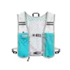 Mochila para correr de noche con tiras reflectantes, mochila pequeña casual para ciclismo y running, chaleco de running transpirable e impermeable, mochila para botella de agua y teléfono