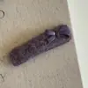 Grampo de Cabelo Roxo de Lã de Cordeiro Estilo Coreano com Laço Clip BB Clip para Franja Presilha Versátil Presilha Lateral