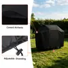 Funda impermeable, a prueba de polvo y a prueba de sol para exteriores de tela Oxford engrosada 210D para protección de barbacoa
