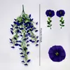 Dropshipping Transfronteiriço Amazon Temu Eucalipto Artificial Glória da Manhã Pendurado na Parede Vinha Decorativa Decoração de Jardim Externo