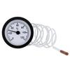 Termômetro industrial axial bimetálico tipo ponteiro de aço inoxidável para forno de churrasco, forno, disco de caldeira
