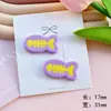 Accesorios para Peces Acrílicos DIY Pinzas para el Cabello Hueso de Pescado Materiales de Parche Hechos a Mano Pegamento Cremoso Funda de Teléfono Decoración de Zapatos Materiales para Zapatos