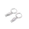 Ventas Directas de Fábrica, Pendientes Unisex de Venta Caliente Transfronteriza, Pendientes Sencillos de Acero Inoxidable Hip-Hop, Pendientes Geniales de Moda y Estilo