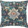Funda de almohada estilo étnico bohemio con estampado vintage, funda de cojín para decoración del hogar, sofá, oficina, extraíble y lavable