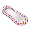 Balsa Inflable de Puntos Inflatable para Adultos Tumbona para Piscina de Natación Malla de PVC Cama Flotante de Agua Hamaca Flotante de Verano para Jugar en el Agua