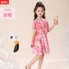 Trajes de baño para niñas, verano 2025, nuevos trajes de baño para niñas pequeñas y medianas, estilo occidental, vestido de princesa, traje de dibujos animados.