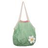 2025 Bolsa de Malla de Algodón Plegable con Tejido Interior Bolsa Grande de Malla de Algodón para Frutas Bolsa de Malla Tejida de Algodón Puro