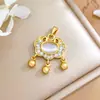 Colgante Nuevo Estilo Chino Cerradura Auspiciosa de Longevidad Accesorios para Joyería DIY Estilo Ins Simple Versátil Accesorios de Collar Suaves para Mujeres
