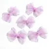 Accesorios de lazo de hilo brillante de color macarrón para decoración de zapatos y sombreros, accesorios para el cabello DIY hechos a mano y accesorios de material