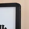 Suporte de Exibição à Prova de Vento para Exterior Placa de Publicidade Dupla Face Alumínio Liga de Alumínio Suporte de Poste para Recrutamento e Poster de Inauguração com Rodas