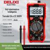 Multímetro Digital Elétrico Delixi Testador de Continuidade NCV Medidor de Tensão AC/DC Display Digital Multímetro Multifuncional para Estudantes