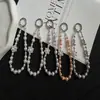 Nueva Moda Exquisita Copo de Nieve Perla Cristal Colgante para Teléfono Móvil Bolsa Llavero Colgante al por Mayor