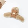 Tocado de peluche de plástico hecho a mano para mujer, bonito accesorio para el cabello con forma de tiburón peludo, venta al por mayor, novedad de primavera