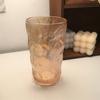Vaso de agua de cristal glaciar japonés simple, vaso de whisky de roca, vaso de vino, vaso de café, vaso con patrón de corteza, vaso de cerveza