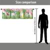 1 Peça cortina curta floral cortina de cozinha meia cortina transfronteiriça janela pequena decorativa poliéster algodão