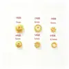 Disco Flor Capa Color-Preserving Banhado a Ouro 18K Pétala Oca Contas Espaçadoras para Pulseira DIY Acessório de Tampa de Contas Materiais