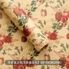 Papel de Presente de Natal Shangjin Papel de Presente Florido Papel de Presente Buquê de Maçã Papel de Presente de Natal DIY