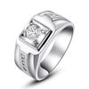 Anillo de Diamante Imitación Mosane Explosiones Transfronterizas Anillo de Mujer a Mozambique Joyería Anillo de Zirconia Anillo de Diamante Anillo de Boda Anillo de Pareja