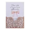 Papel brillante transfronterizo, tarjetas de boda estilo europeo, hermoso papel cortado con láser, invitaciones de compromiso grabadas, tarjetas de boda personalizadas