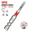 Broca Hexagonal Magnética Fuerte de Alta Dureza de 100 mm para Destornillador Eléctrico, Broca para Taladro Eléctrico Tipo Pagoda Resistente a Impactos