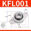 Rodamiento de Bloque de Almohada Romboidal de Aleación de Zinc Kfl08 Kfl000 Kfl001 Kfl005 Kfl006 Rodamiento