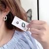 Brinco de argola de prata S925 dia coreano geométrico gota personalidade irregular pérola brincos moda seis peças brincos feminino