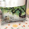 Funda de almohada Jiangnan Baijingtu de 30 x 50 cm, funda de sofá rectangular de 40 x 60 cm, cojín de coche chino