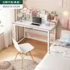 Mesa Blanca para Uso Doméstico, Mesa de Comedor Pequeña, Tocador para Niñas, Escritorio Simple para Estudiantes, Escritorio de Computadora para Dormitorio de Casa de Alquiler